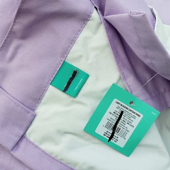 Pillowfort Twill Blackout Lavender Curtain Panels - Picture 3 of 8